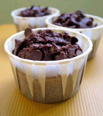 Cupcakes de brownie Silvia Messora
