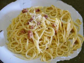 Espaguete especial à Carbonara